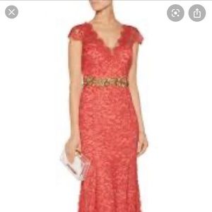 Marchesa Notta Embellished Lace dress